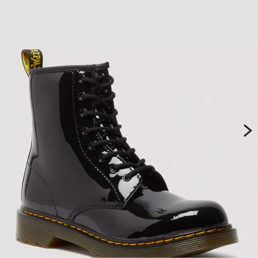 Doc Martens patent leather boots! 

Size 8